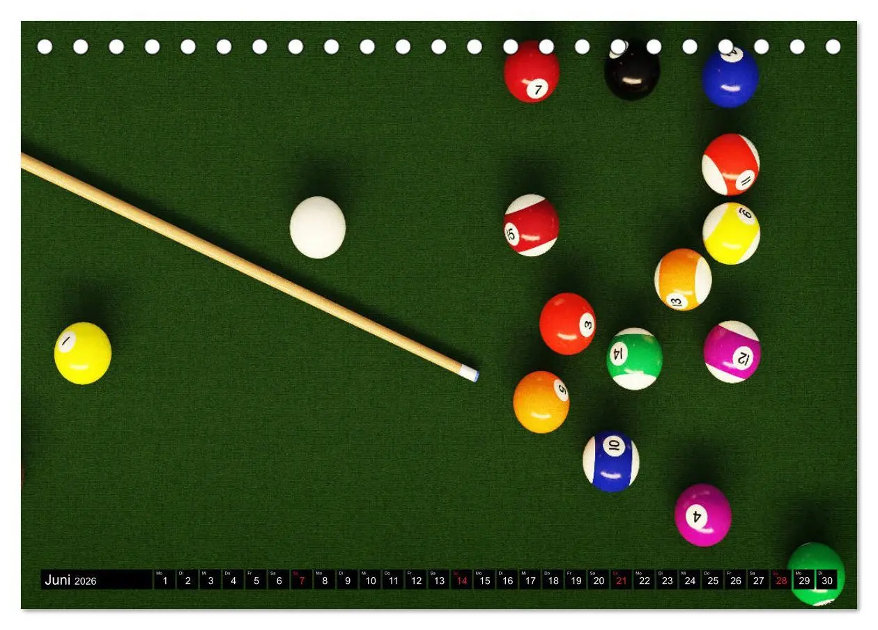 Bild: 9783457933589 | Billard. Konzentration - Sport - Spannung (Tischkalender 2026 DIN...