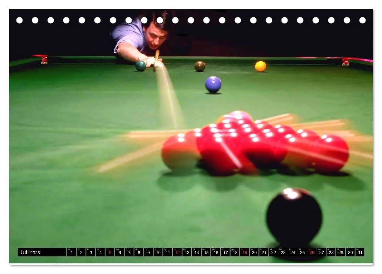 Bild: 9783457933589 | Billard. Konzentration - Sport - Spannung (Tischkalender 2026 DIN...