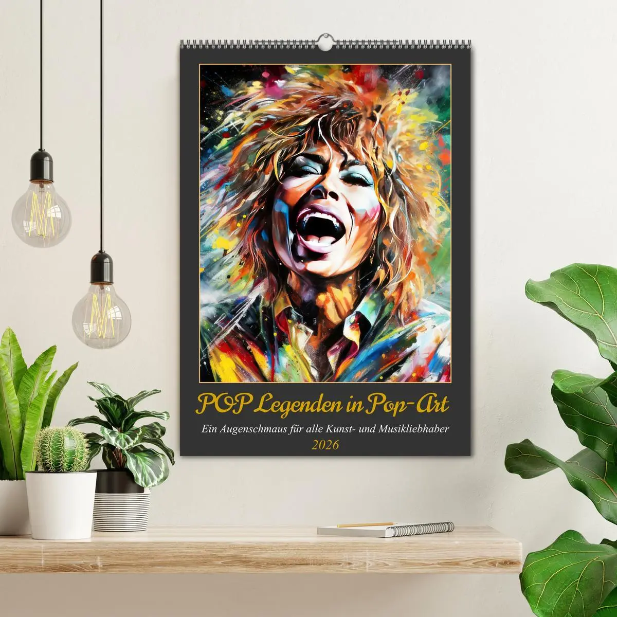 Bild: 9783516263589 | POP Legenden in Pop-Art (Wandkalender 2026 DIN A2 hoch), CALVENDO...