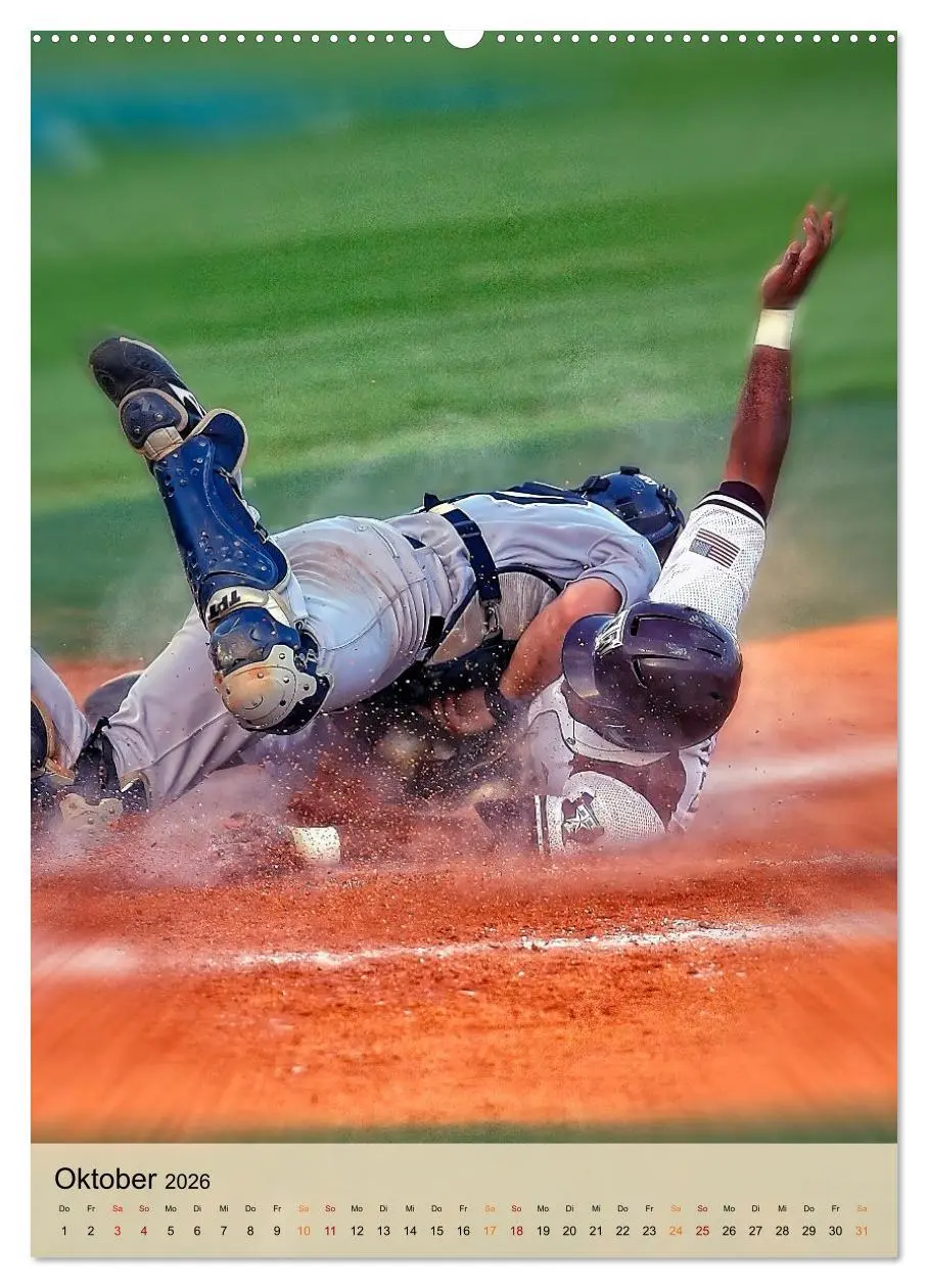 Bild: 9783516333589 | Baseball Power (Wandkalender 2026 DIN A2 hoch), CALVENDO...