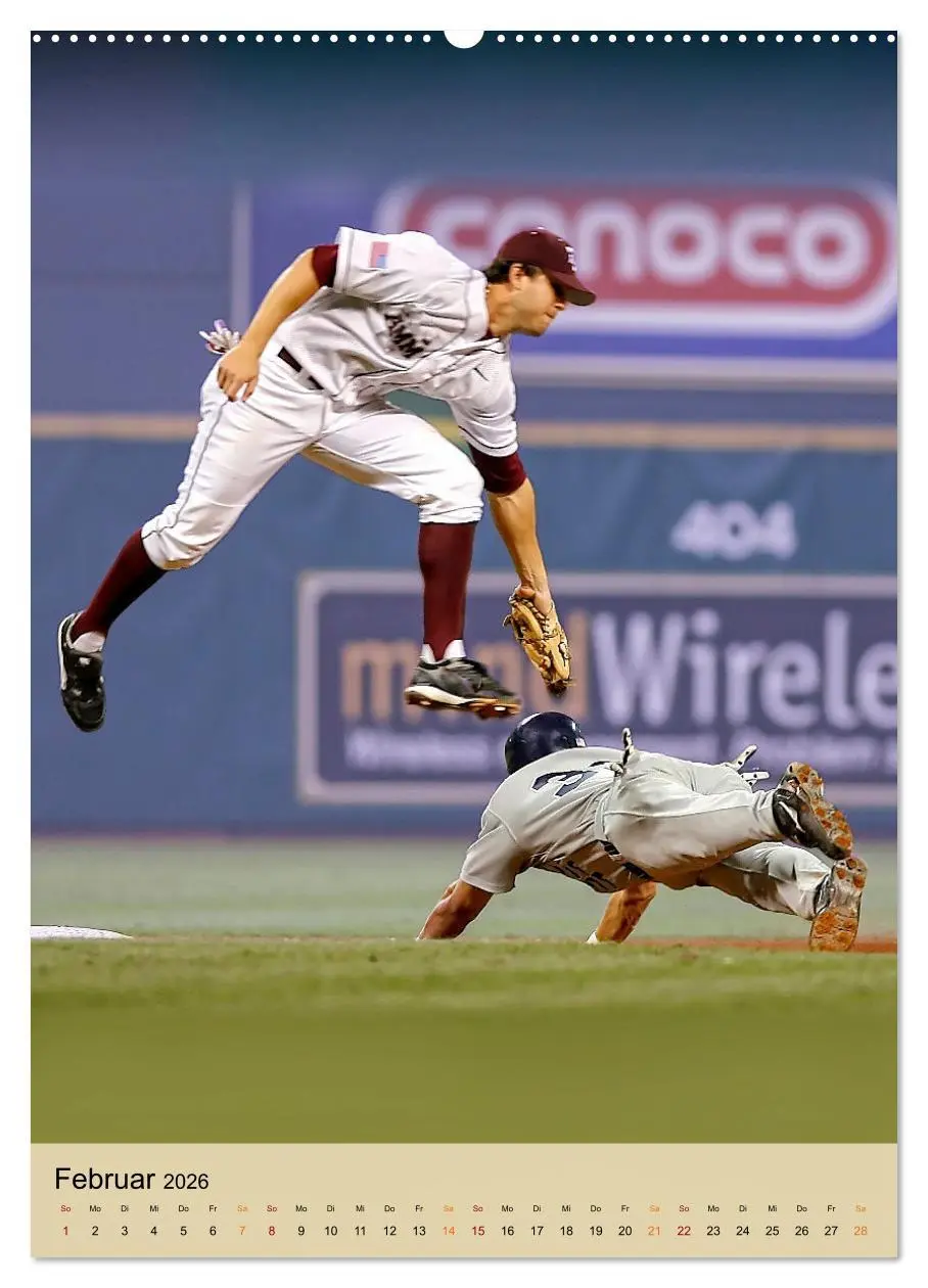 Bild: 9783516333589 | Baseball Power (Wandkalender 2026 DIN A2 hoch), CALVENDO...