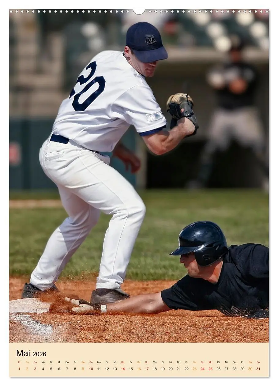 Bild: 9783516333589 | Baseball Power (Wandkalender 2026 DIN A2 hoch), CALVENDO...