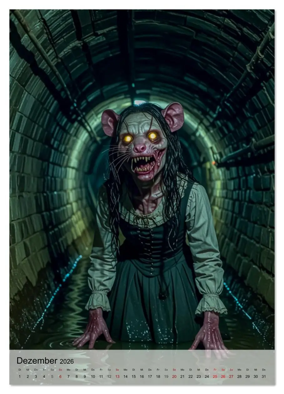 Bild: 9783516643589 | Kreaturen der Dunkelheit - Urbane Horror Mythen (Wandkalender 2026...