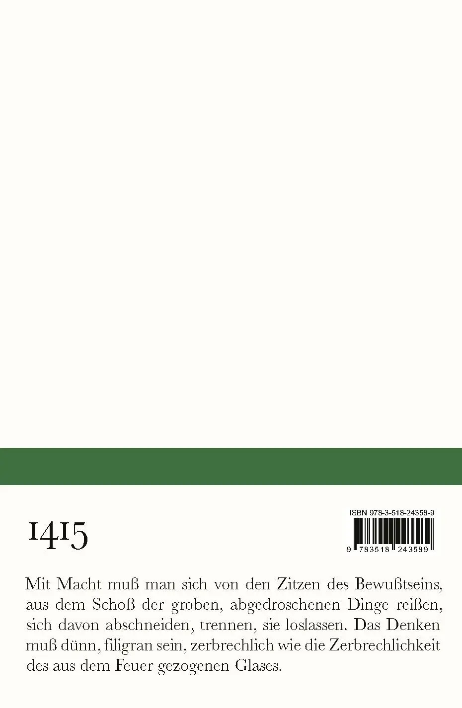 Rückseite: 9783518243589 | Vorhut | Erzählungen, Skizzen, Fragmente | Zygmunt Haupt | Taschenbuch