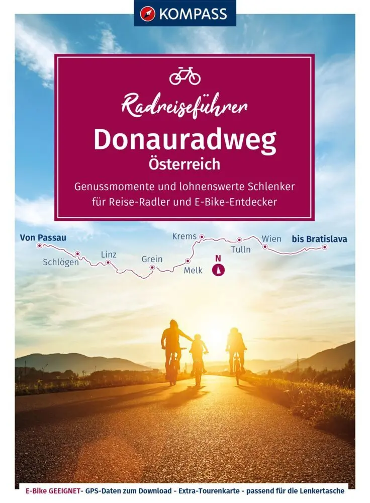 Cover: 9783991543589 | KOMPASS Radreiseführer Donauradweg Österreich | Ralf Enke | Buch
