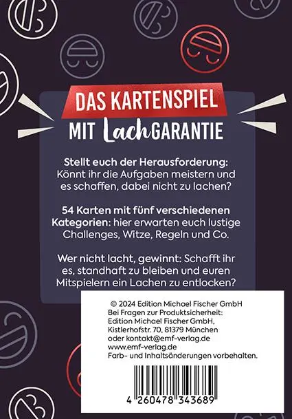 Rückseite: 4260478343689 | Kartenspiel: LOL - Achtung Lachverbot! Das verrückte Partyspiel | 2025
