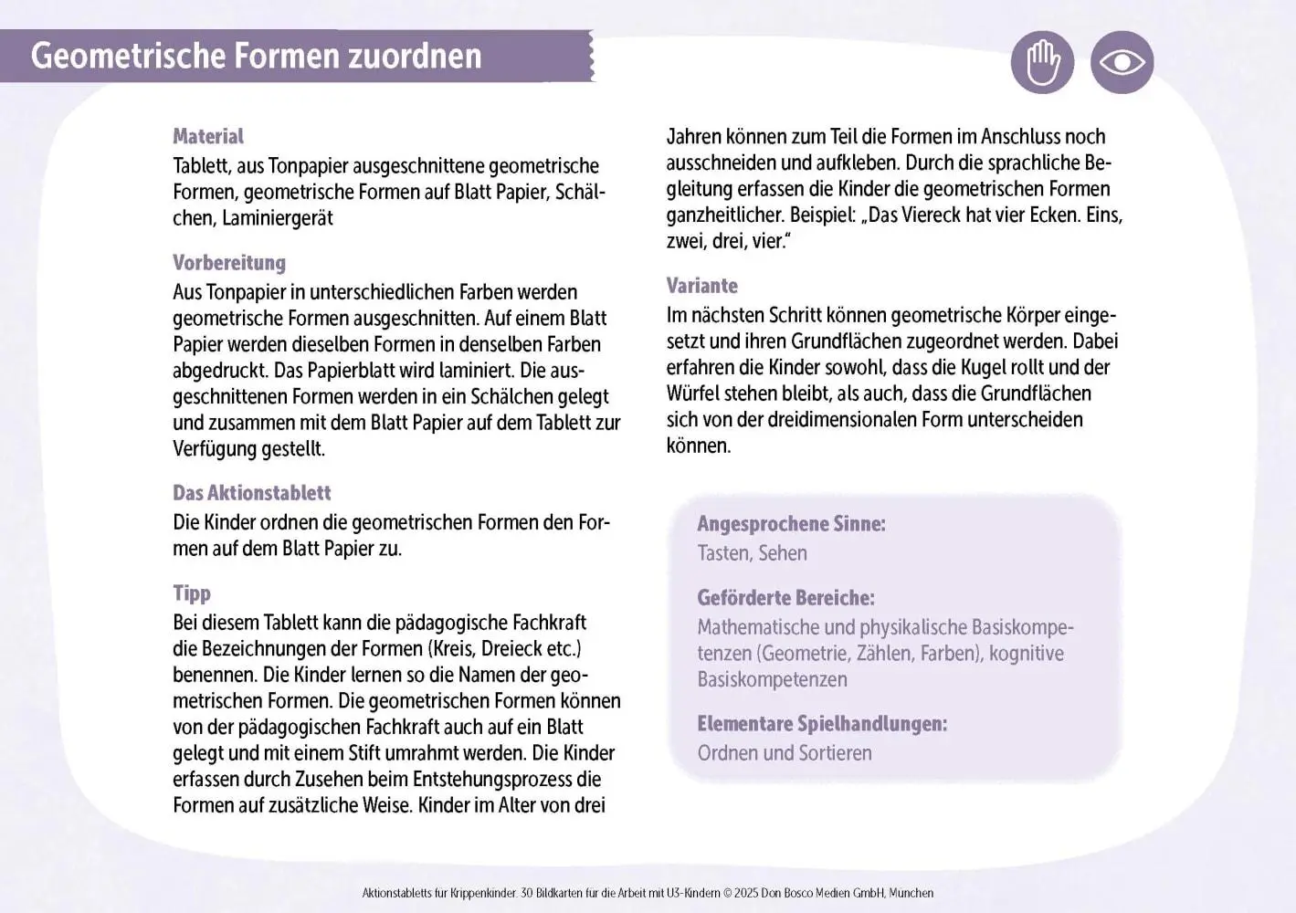 Bild: 4260694923689 | Aktionstabletts für Krippenkinder | Melanie Buttenmüller (u. a.) | Box