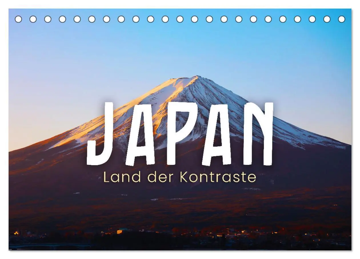 Cover: 9783435073689 | Japan - Land der Kontraste (Tischkalender 2025 DIN A5 quer),...