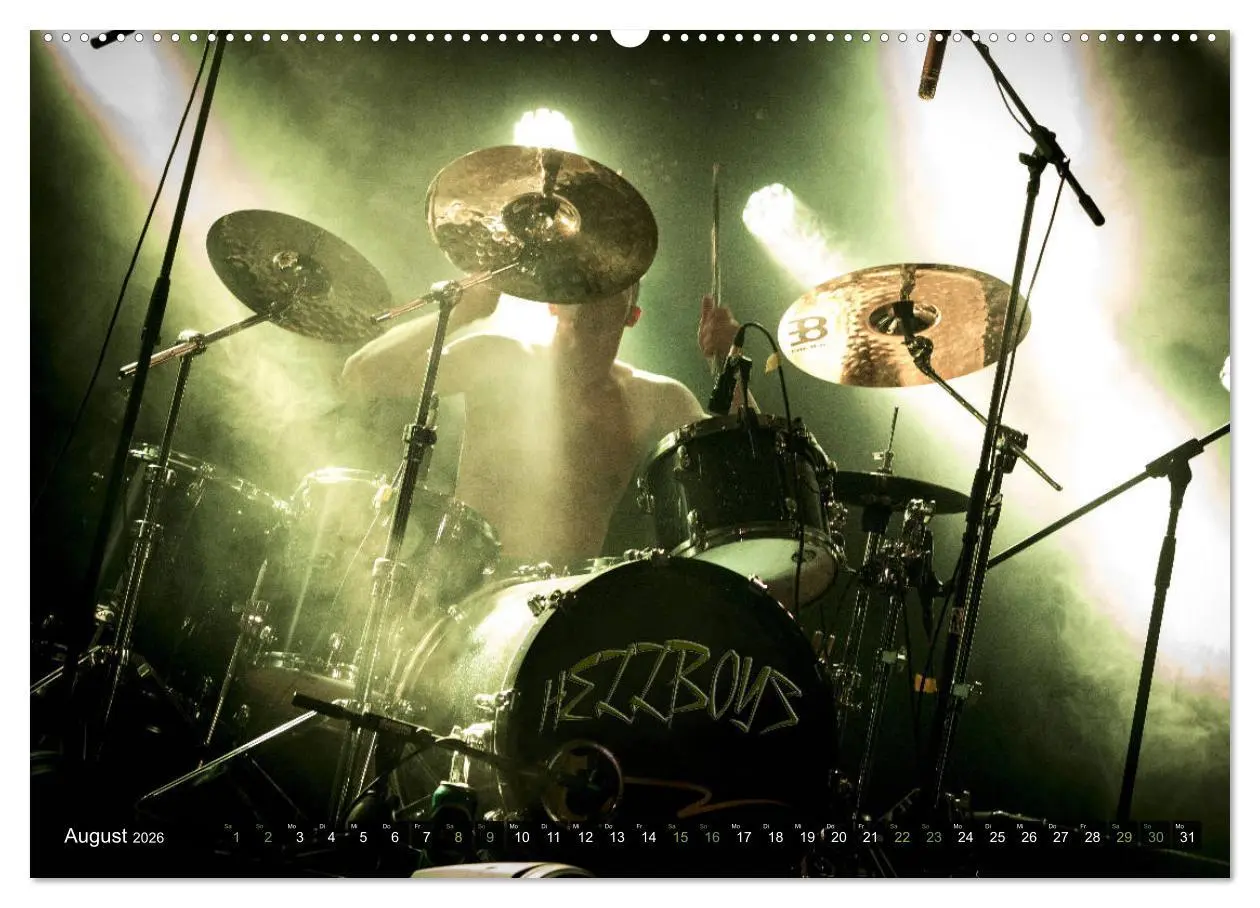 Bild: 9783457923689 | Schlagzeug Action (Wandkalender 2026 DIN A2 quer), CALVENDO...