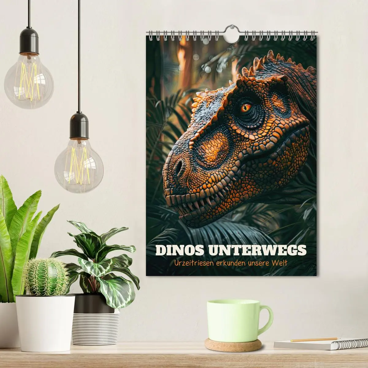 Bild: 9783516253689 | Dinos unterwegs: Urzeitriesen erkunden unsere Welt (Wandkalender...