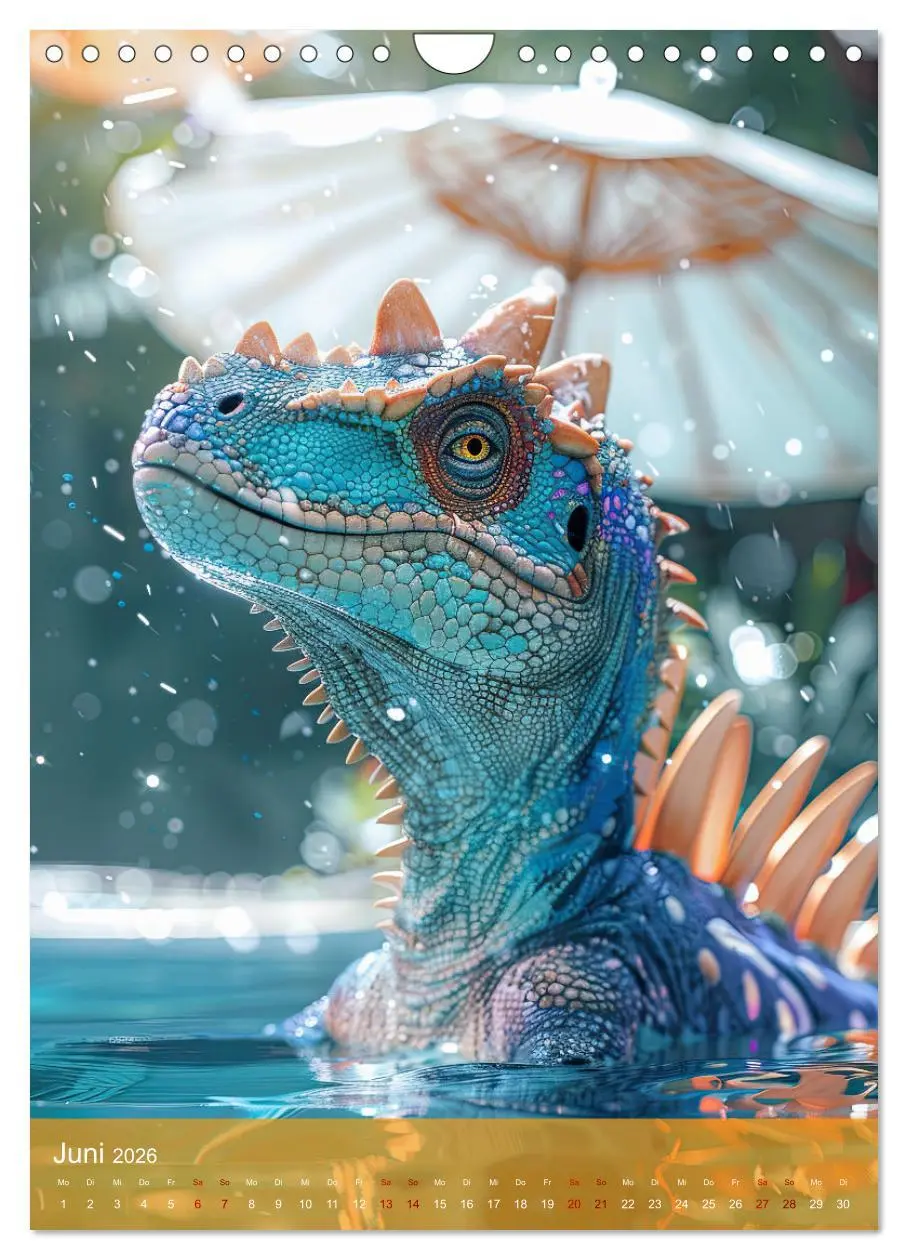 Bild: 9783516253689 | Dinos unterwegs: Urzeitriesen erkunden unsere Welt (Wandkalender...