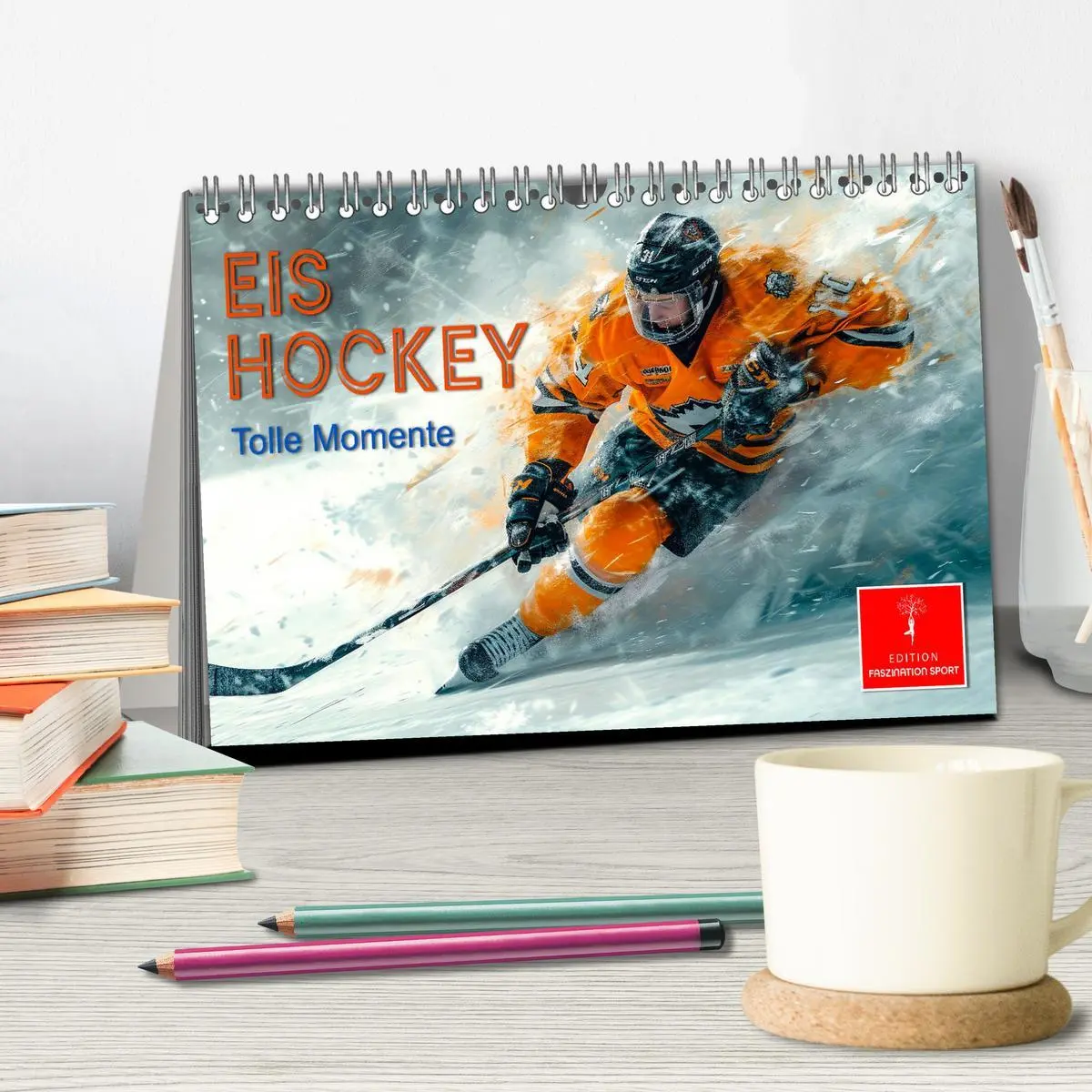Bild: 9783457463789 | Eishockey - tolle Momente (Tischkalender 2026 DIN A5 quer),...