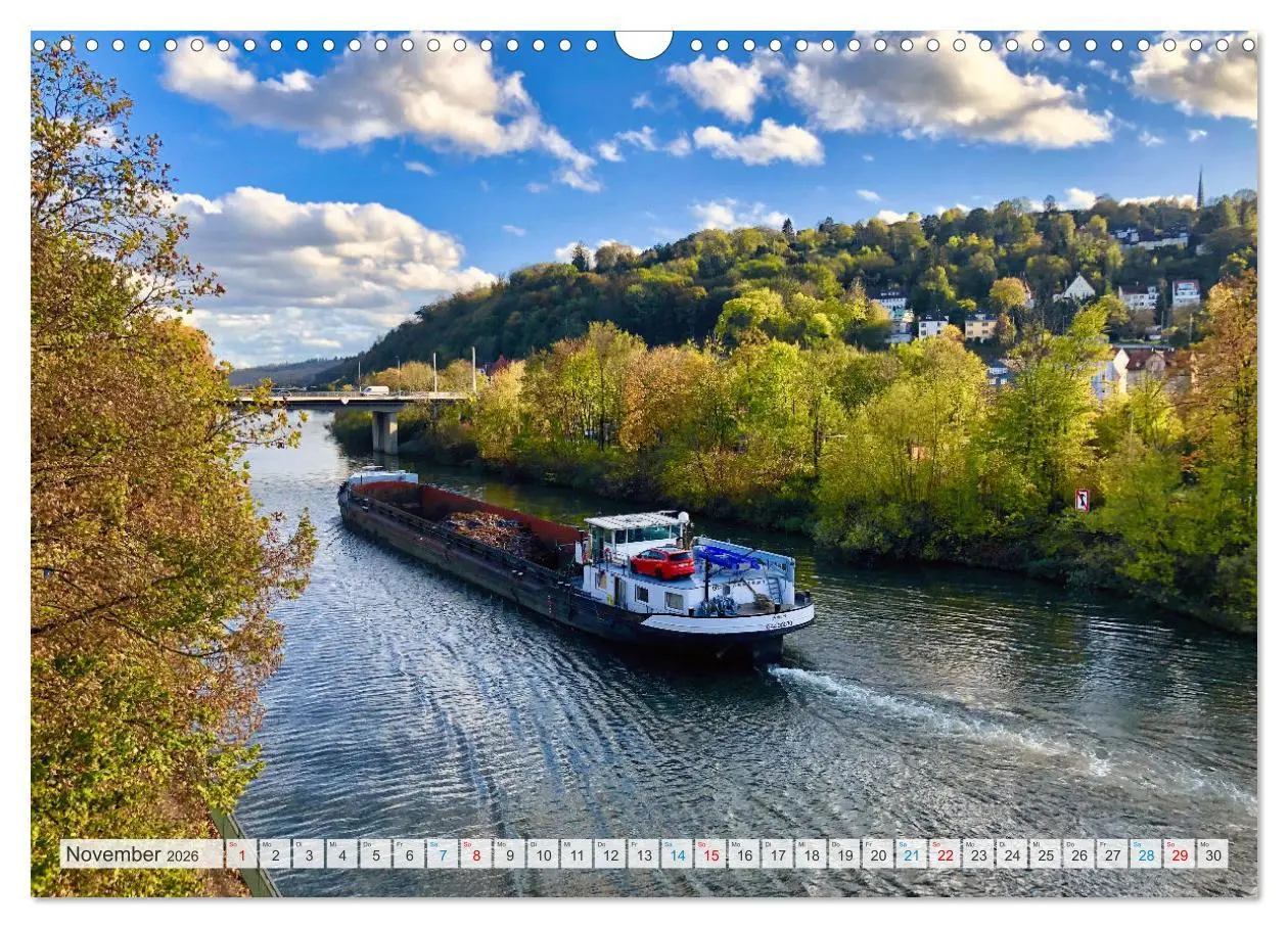 Bild: 9783457533789 | Romantische Orte am Neckar (Wandkalender 2026 DIN A3 quer),...