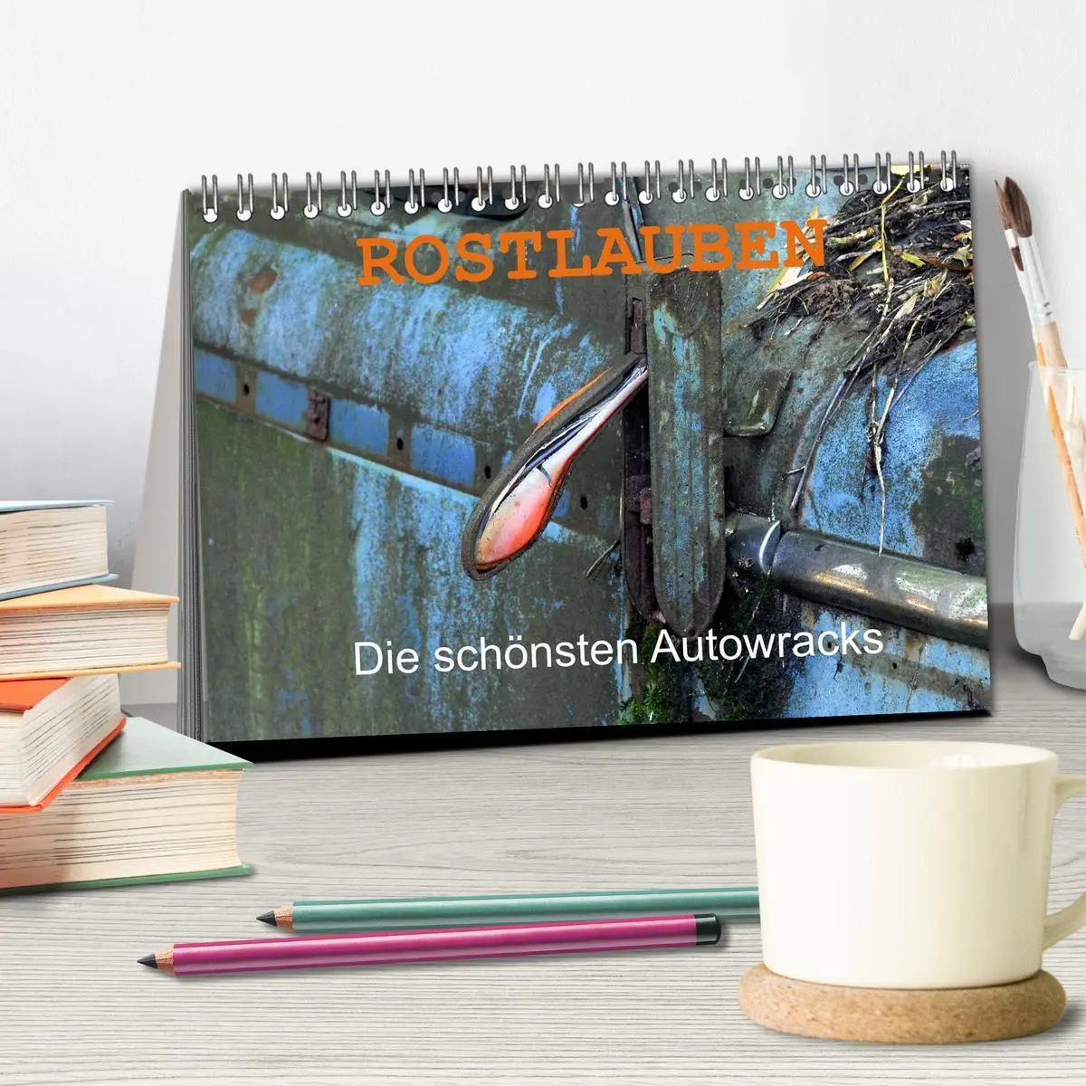 Bild: 9783516173789 | ROSTLAUBEN Die schönsten Autowracks (Tischkalender 2026 DIN A5...