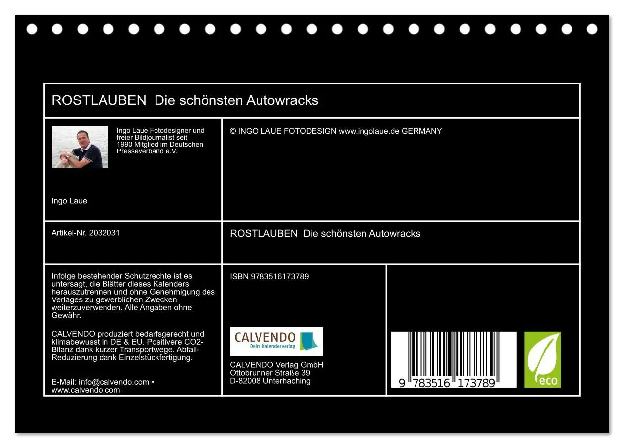 Bild: 9783516173789 | ROSTLAUBEN Die schönsten Autowracks (Tischkalender 2026 DIN A5...