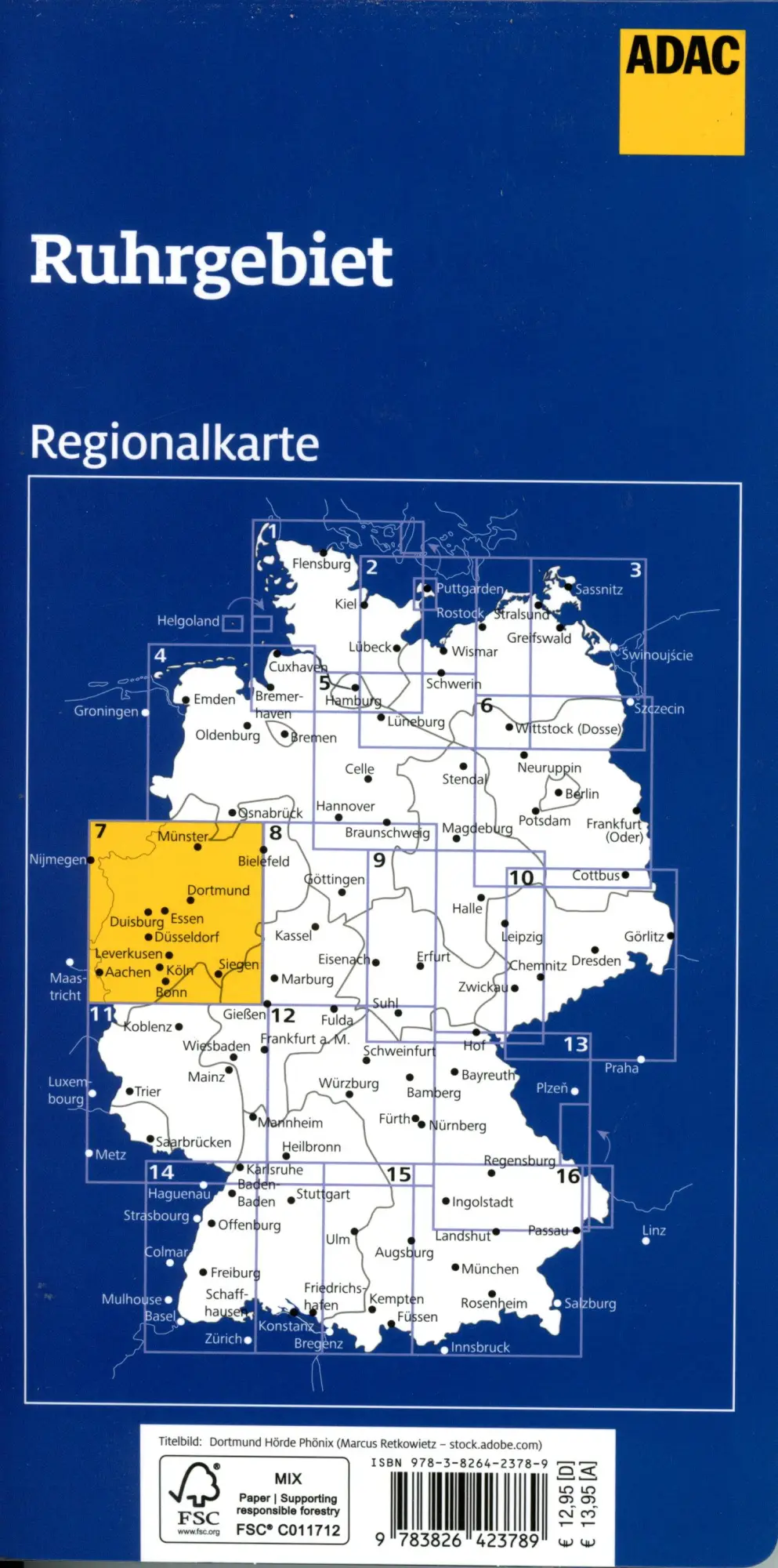 Bild: 9783826423789 | ADAC Regionalkarte 07 Ruhrgebiet 1:150.000 | Köln, Münster | Deutsch