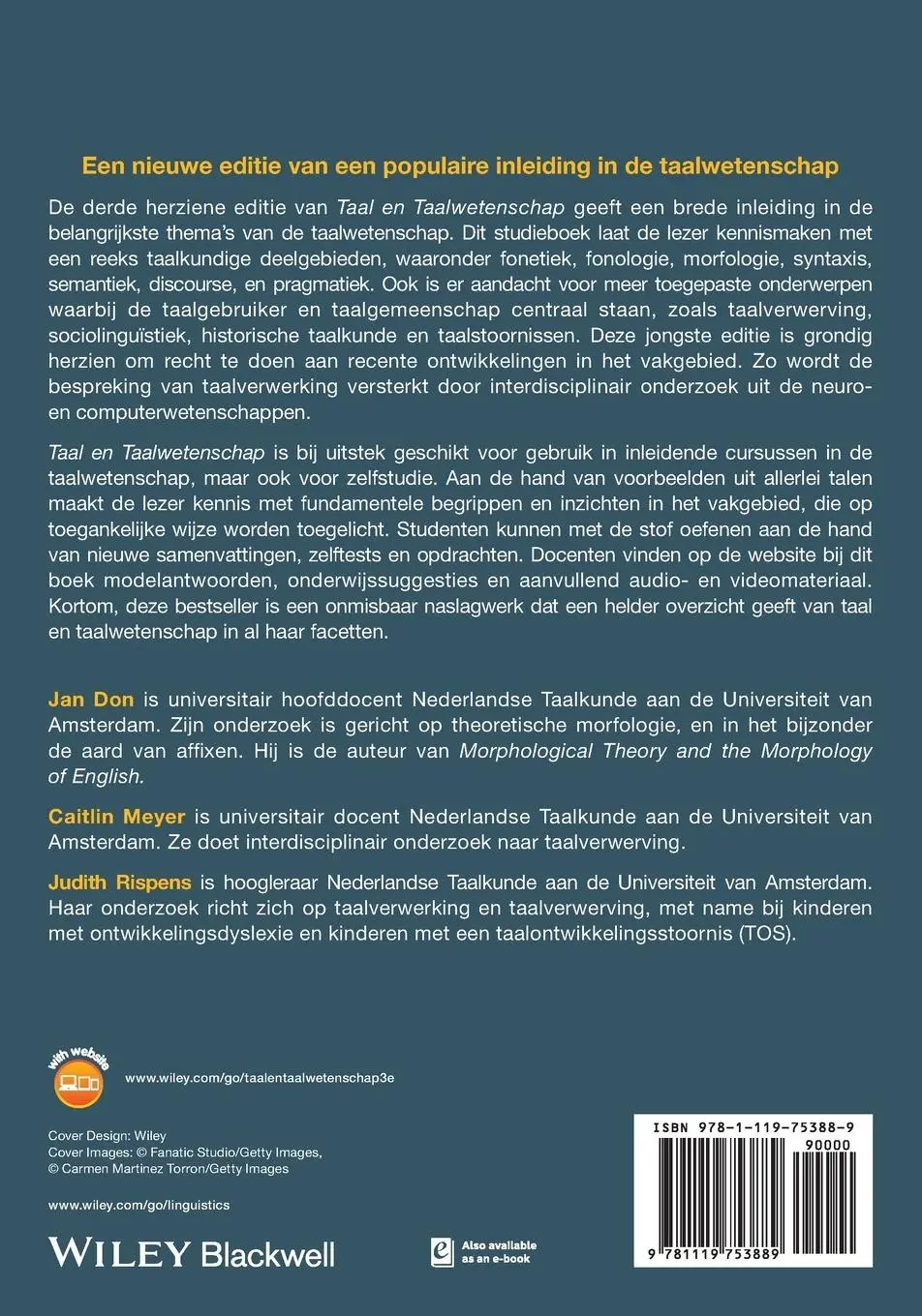 Rückseite: 9781119753889 | Taal en Taalwetenschap | Jan Don | Taschenbuch | Niederländisch | 2023