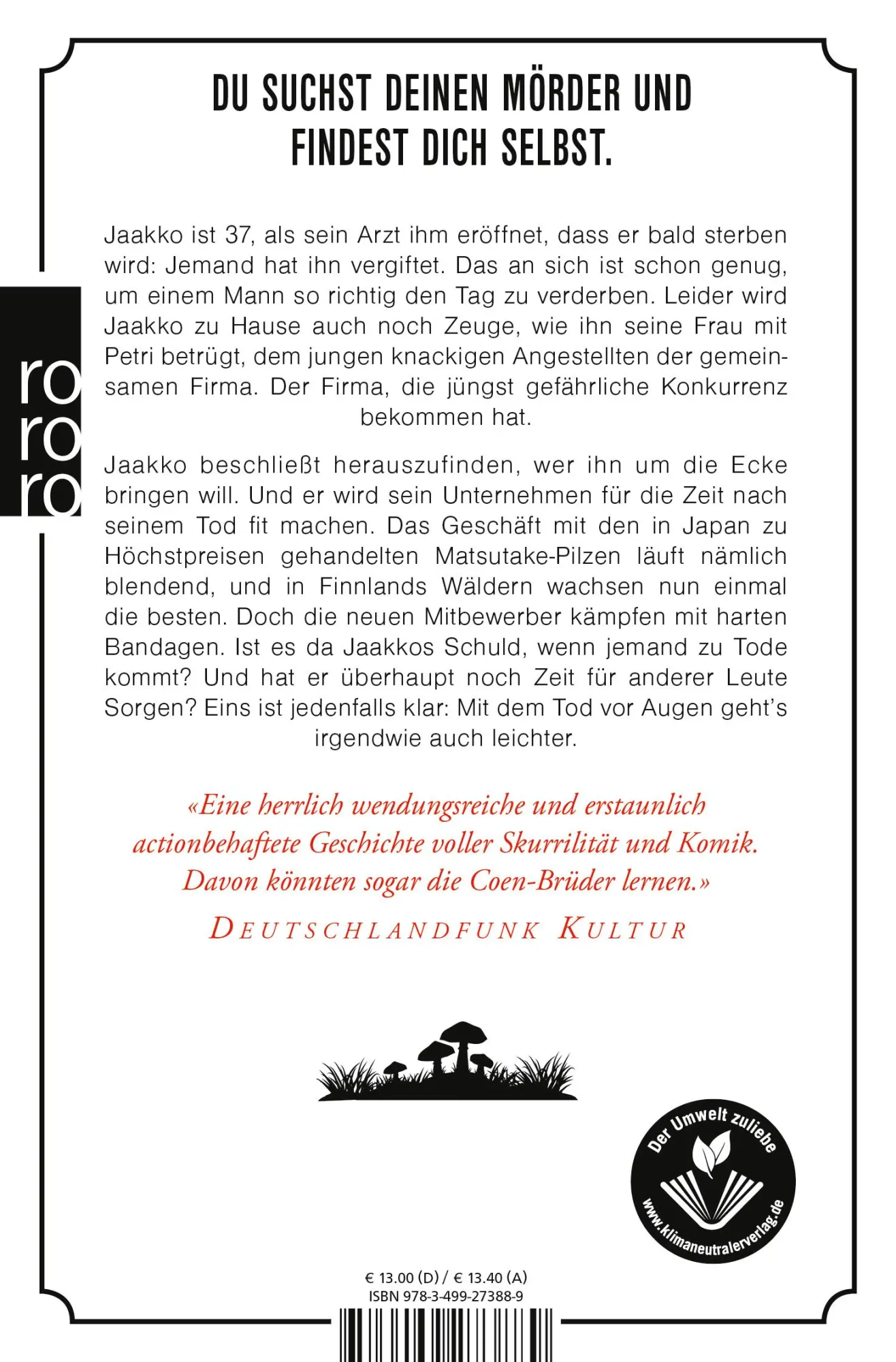 Rückseite: 9783499273889 | Die letzten Meter bis zum Friedhof | Antti Tuomainen | Taschenbuch