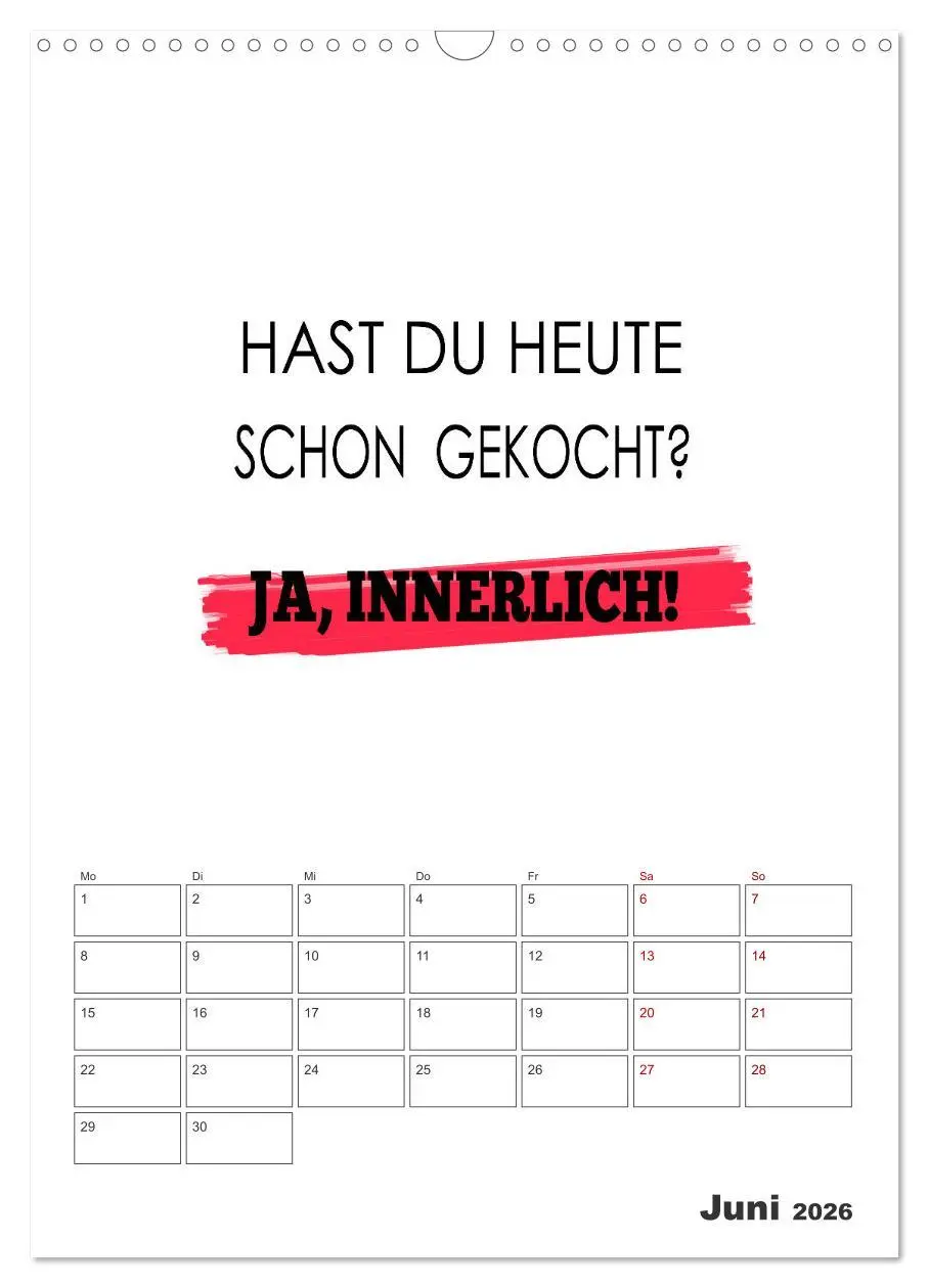 Bild: 9783516303889 | Sprüche für die Küche. Mit Jahresplaner (Wandkalender 2026 DIN A3...
