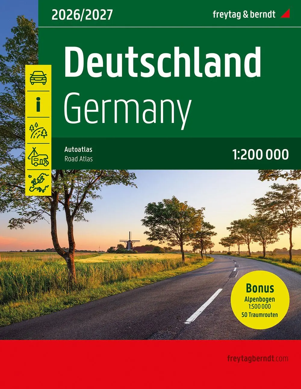 Cover: 9783707923889 | Deutschland, Autoatlas 1:200.000, 2026/2027, freytag &amp; berndt | Berndt
