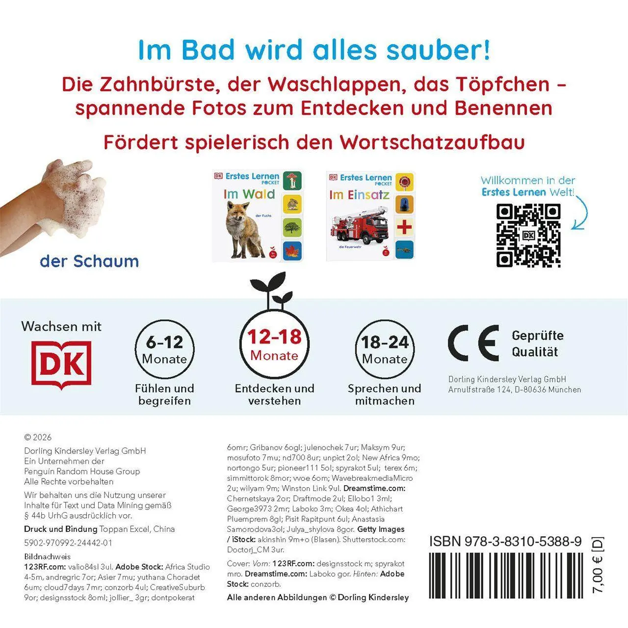 Bild: 9783831053889 | Erstes Lernen Pocket. Im Bad | DK Erstes Lernen | Buch | 10 S. | 2026