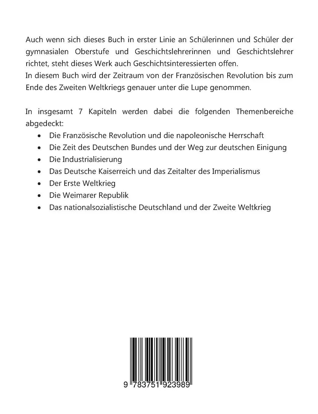 Rückseite: 9783751923989 | Geschichte im Blick | Andreas Sanfilippo | Taschenbuch | 148 S. | 2020