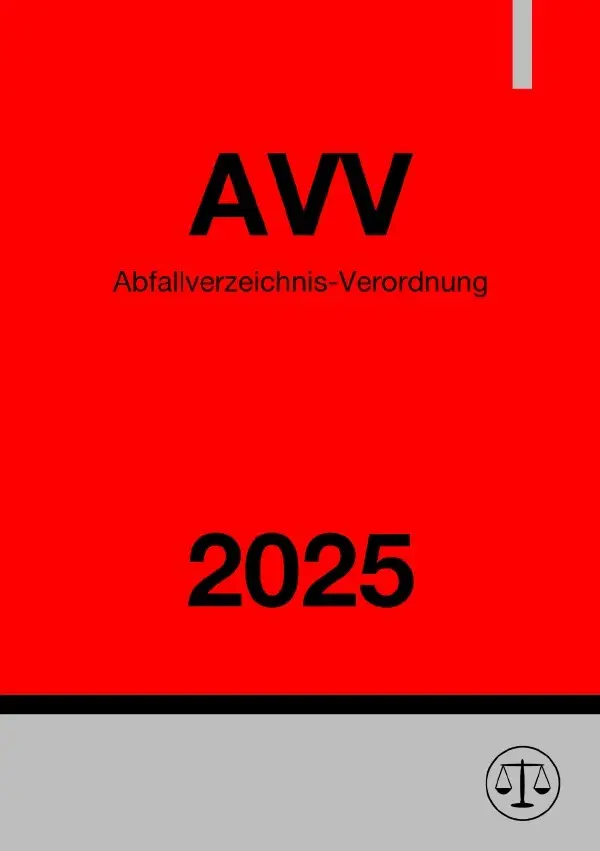 Cover: 9783819713989 | Abfallverzeichnis-Verordnung - AVV 2025 | Ronny Studier | Taschenbuch