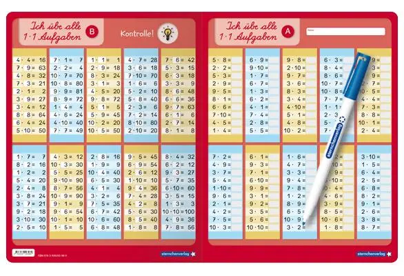 Cover: 9783939293989 | Ich übe alle 1x1 Aufgaben mit Stift | Katrin Langhans | Taschenbuch