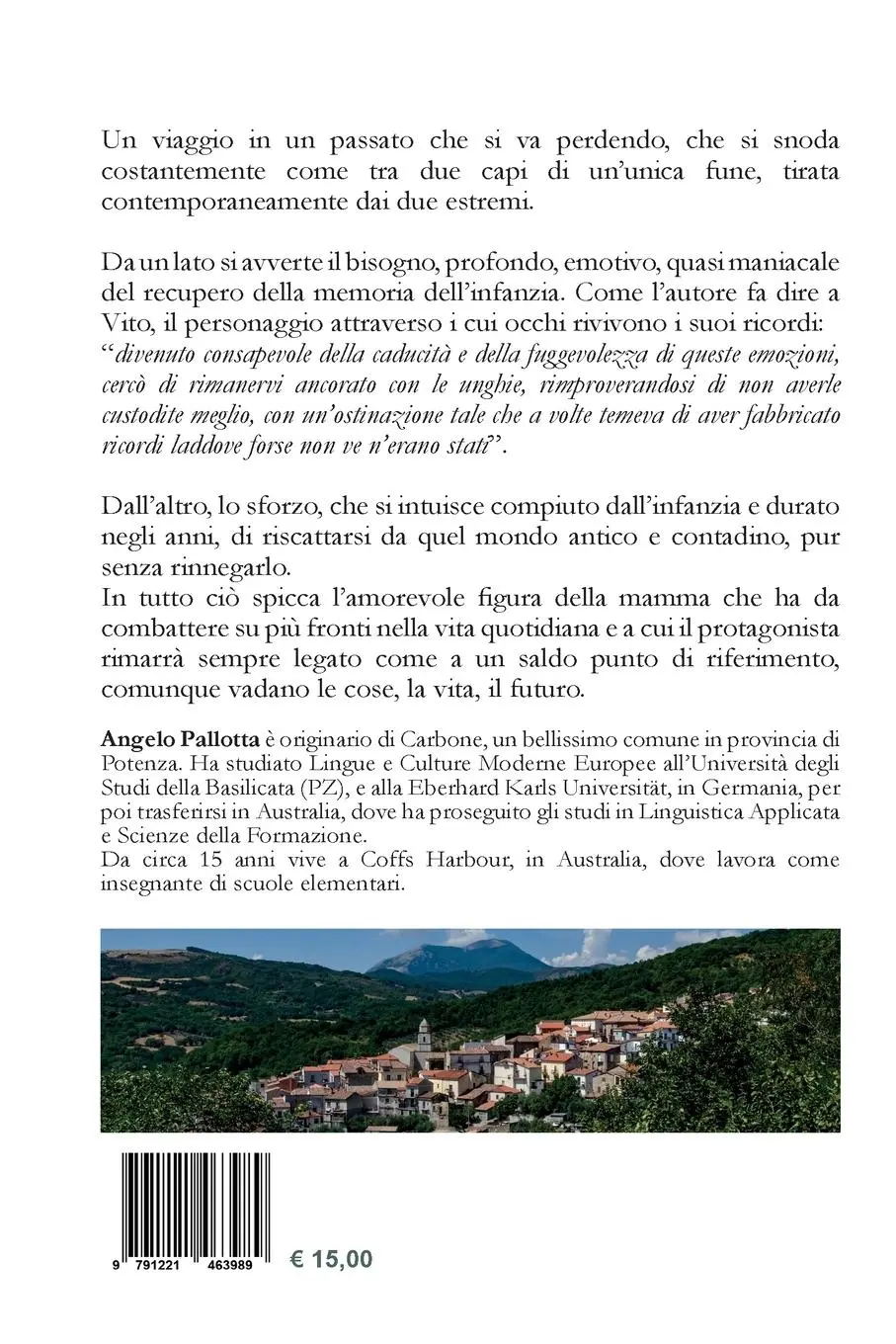 Rückseite: 9791221463989 | Il Profumo delle Castagne | Angelo Pallotta | Taschenbuch | 2023