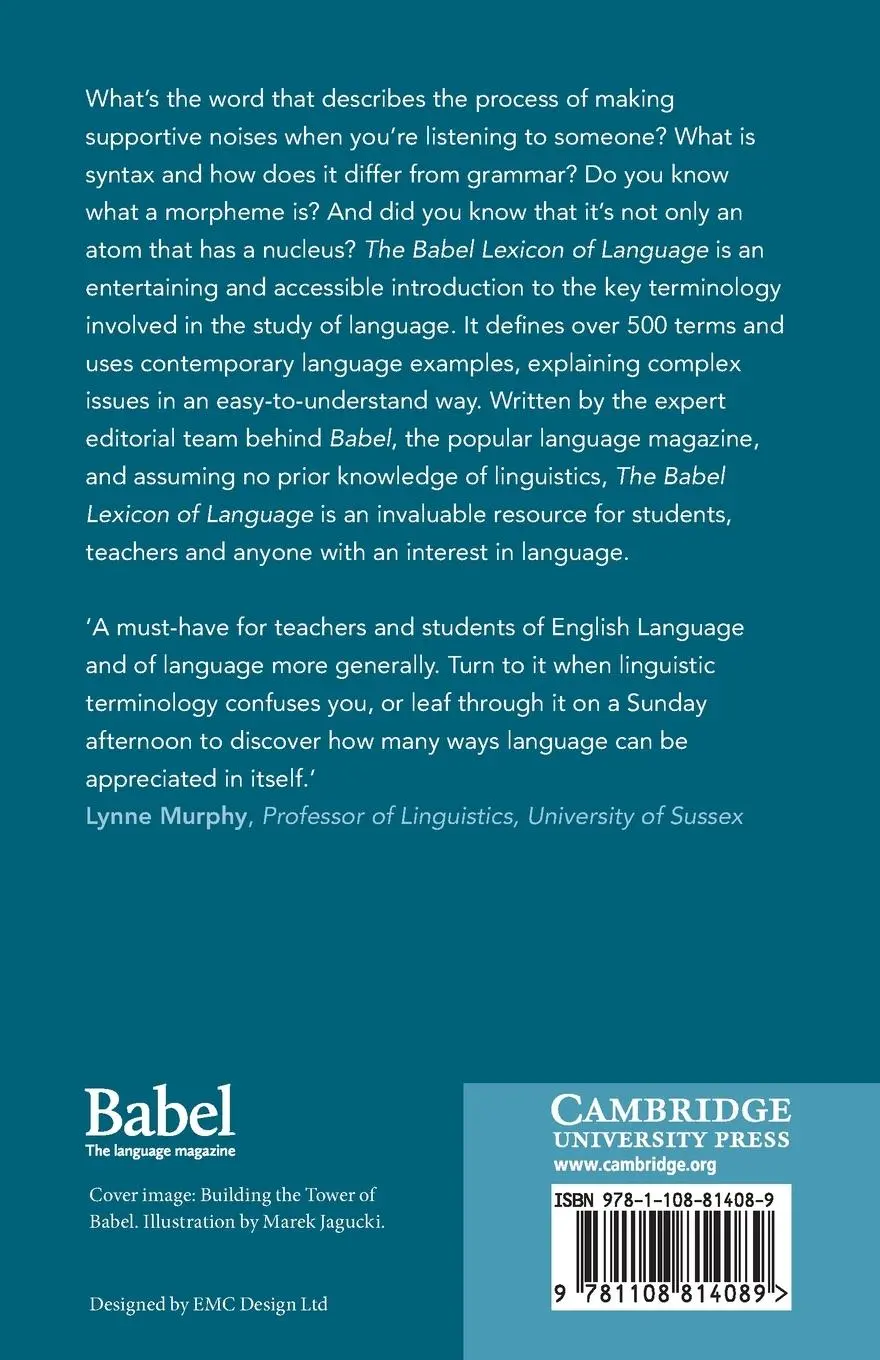 Rückseite: 9781108814089 | The Babel Lexicon of Language | Dan Mcintyre (u. a.) | Taschenbuch