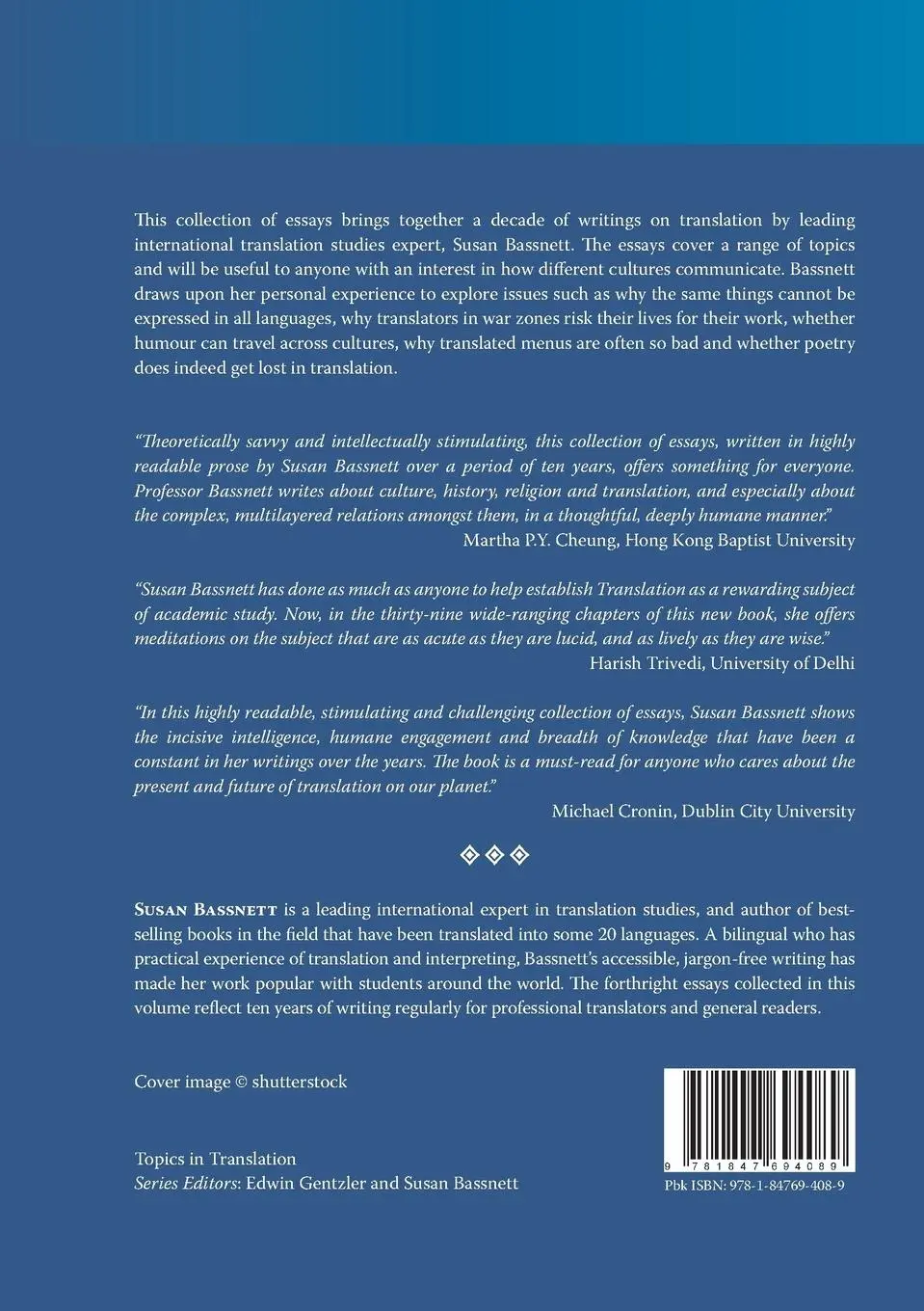 Rückseite: 9781847694089 | Reflections on Translation | Susan Bassnett | Taschenbuch | Englisch