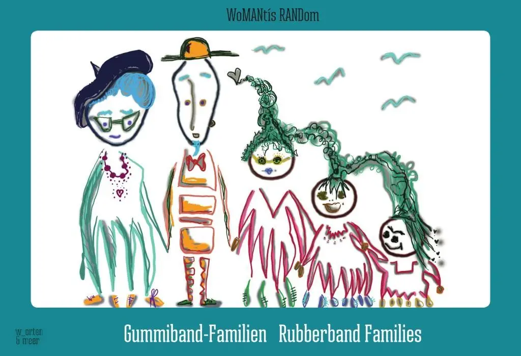 Cover: 9783945644089 | Gummiband-Familien - Rubberband Families | Engl/dt | WoMANtís RANDom