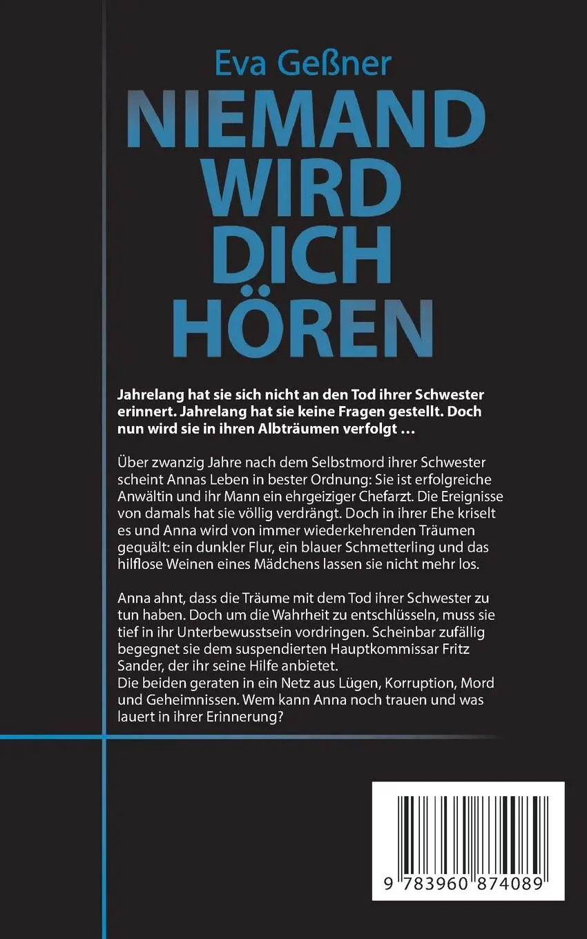 Rückseite: 9783960874089 | Niemand wird dich hören | Eva Geßner | Taschenbuch | Paperback | 2018