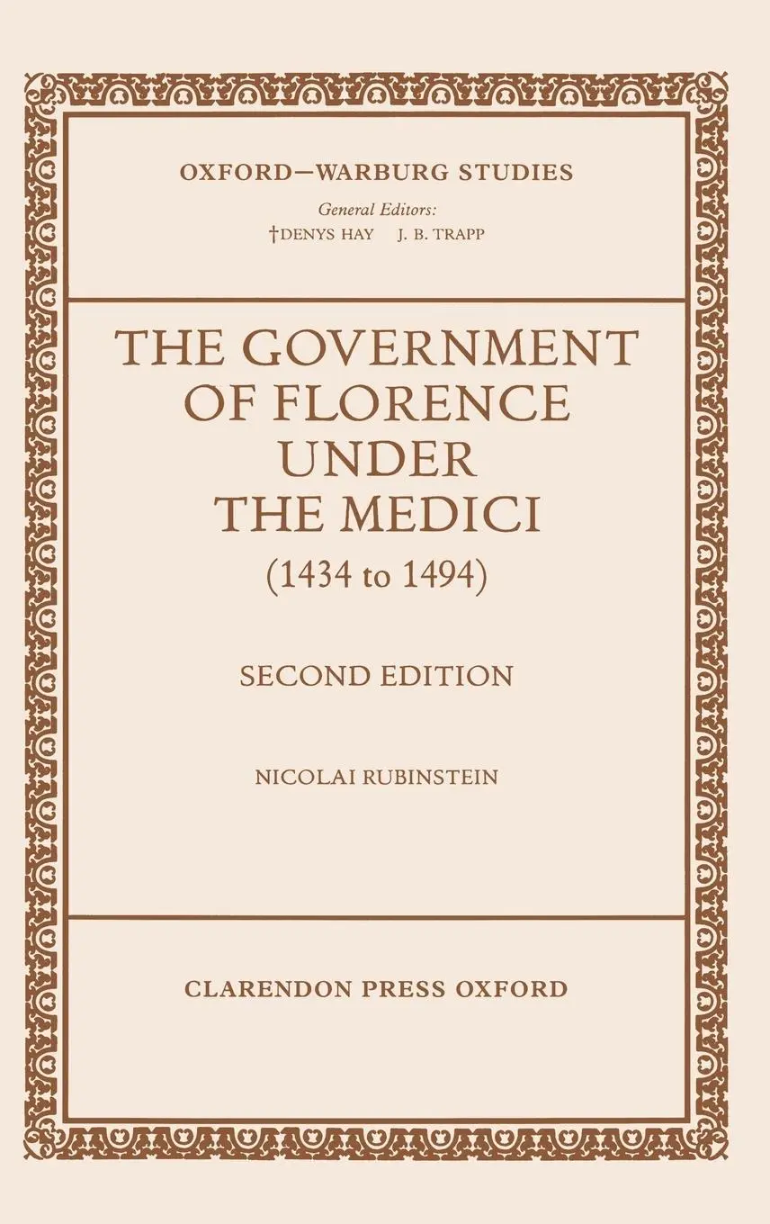 Cover: 9780198174189 | The Government of Florence Under the Medici (1434 to 1494) | Buch