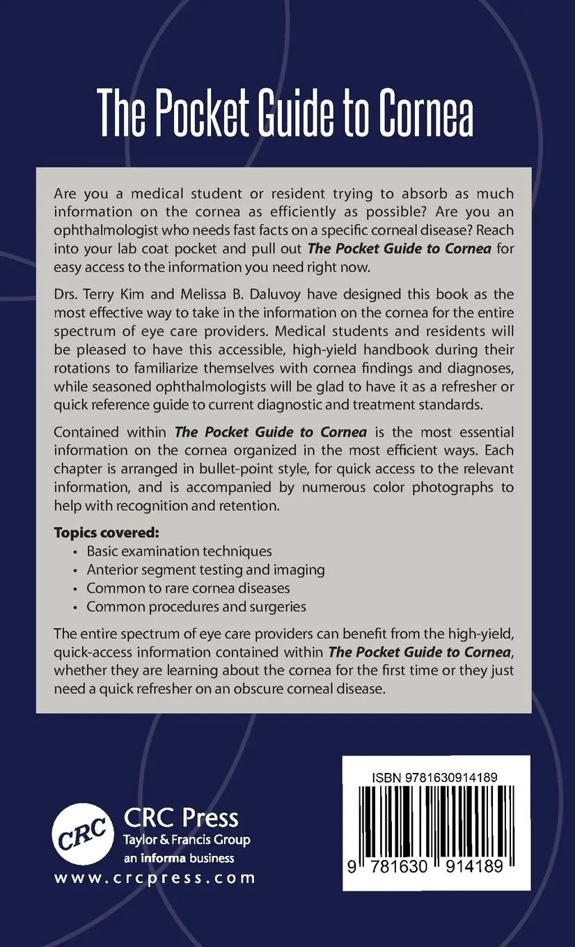 Rückseite: 9781630914189 | The Pocket Guide to Cornea | Terry Kim (u. a.) | Taschenbuch | 2019
