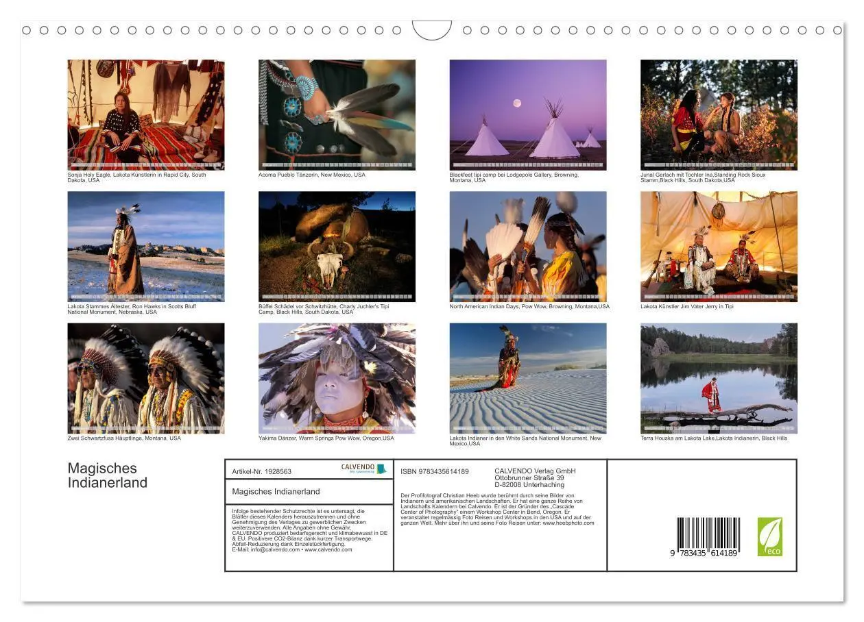 Bild: 9783435614189 | Magisches Indianerland (Wandkalender 2025 DIN A3 quer), CALVENDO...