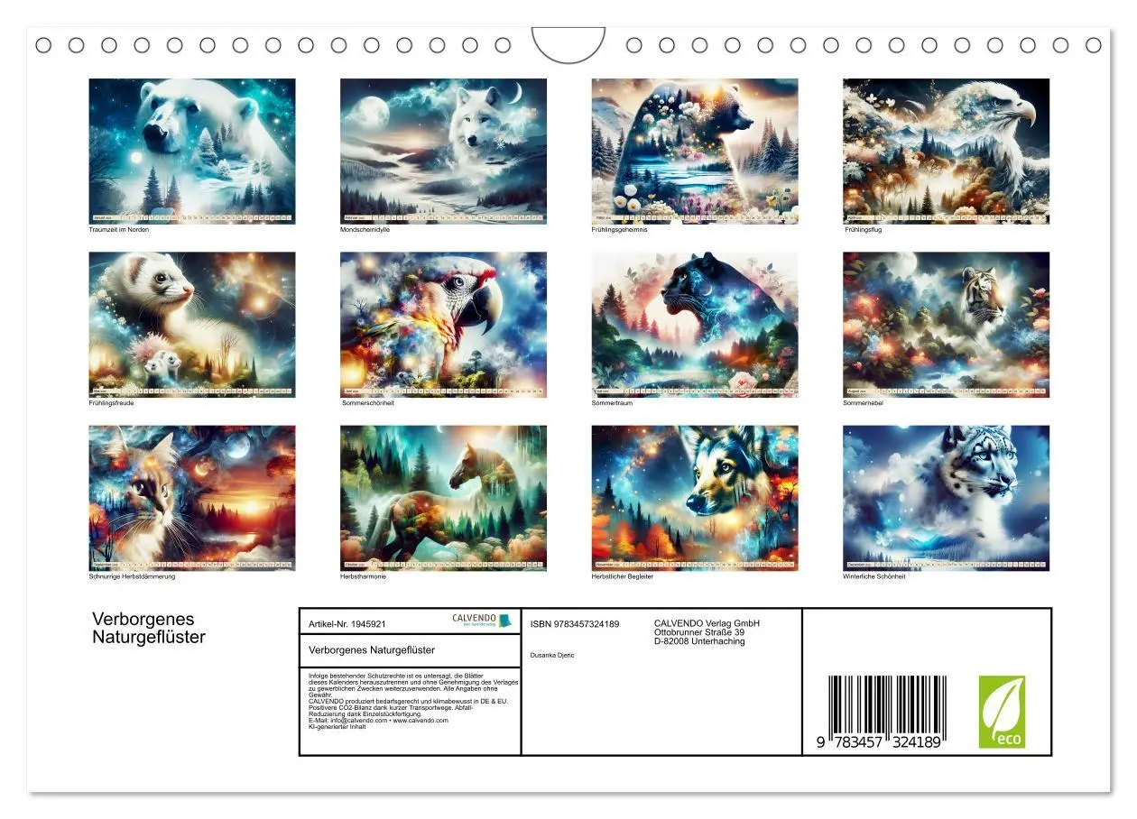Bild: 9783457324189 | Verborgenes Naturgeflüster (Wandkalender 2026 DIN A4 quer),...