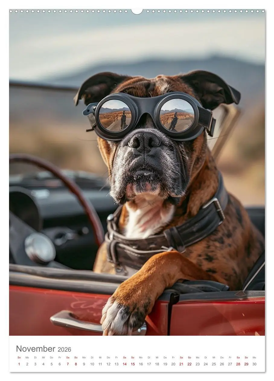 Bild: 9783516274189 | Boxer - Liebenswerte Kasperköpfe (hochwertiger Premium Wandkalender...