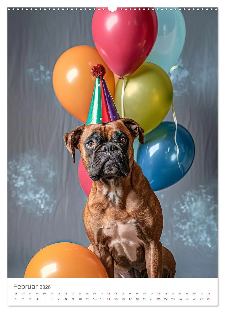Bild: 9783516274189 | Boxer - Liebenswerte Kasperköpfe (hochwertiger Premium Wandkalender...