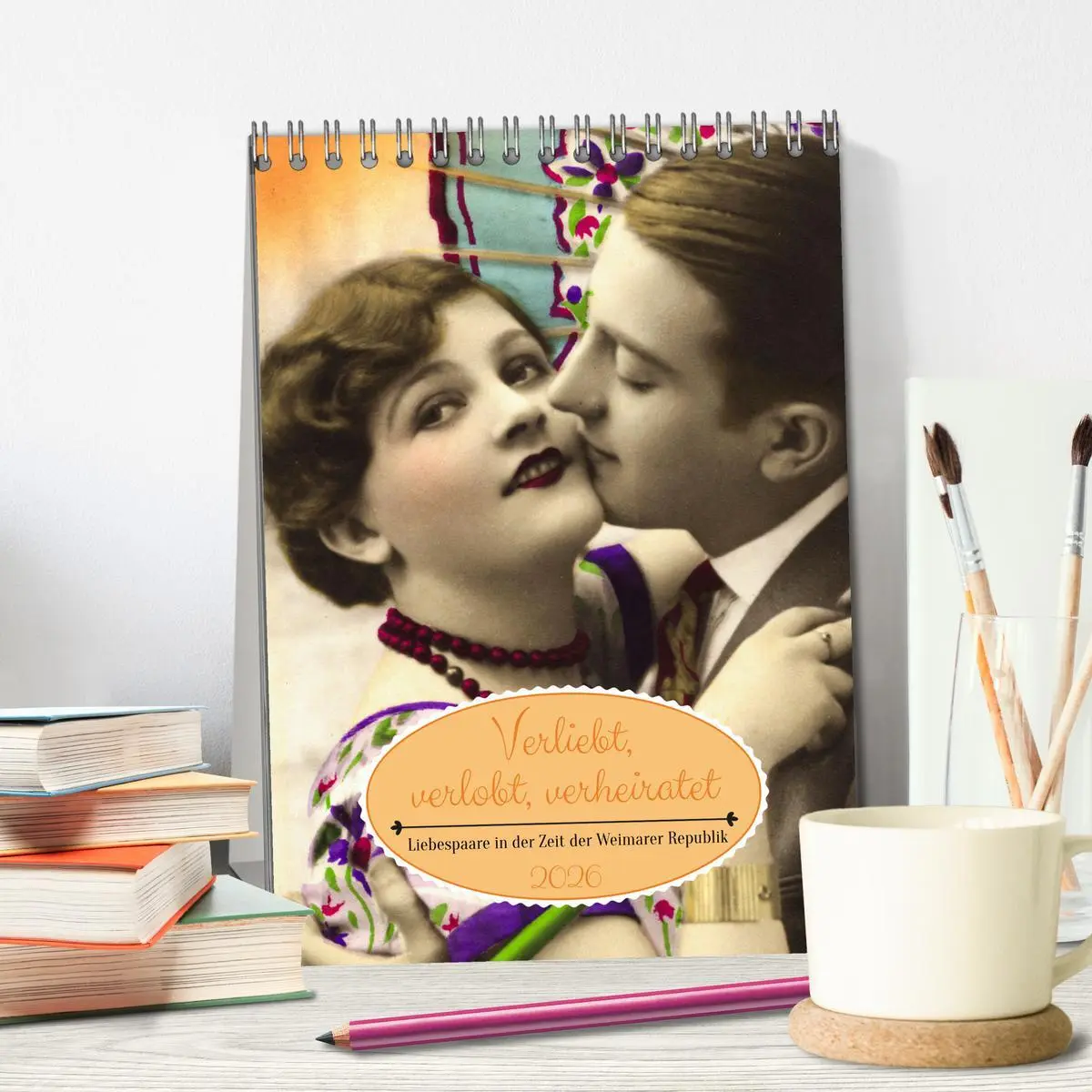Bild: 9783516414189 | Verliebt, verlobt, verheiratet: Liebespaare (Tischkalender 2026 DIN...