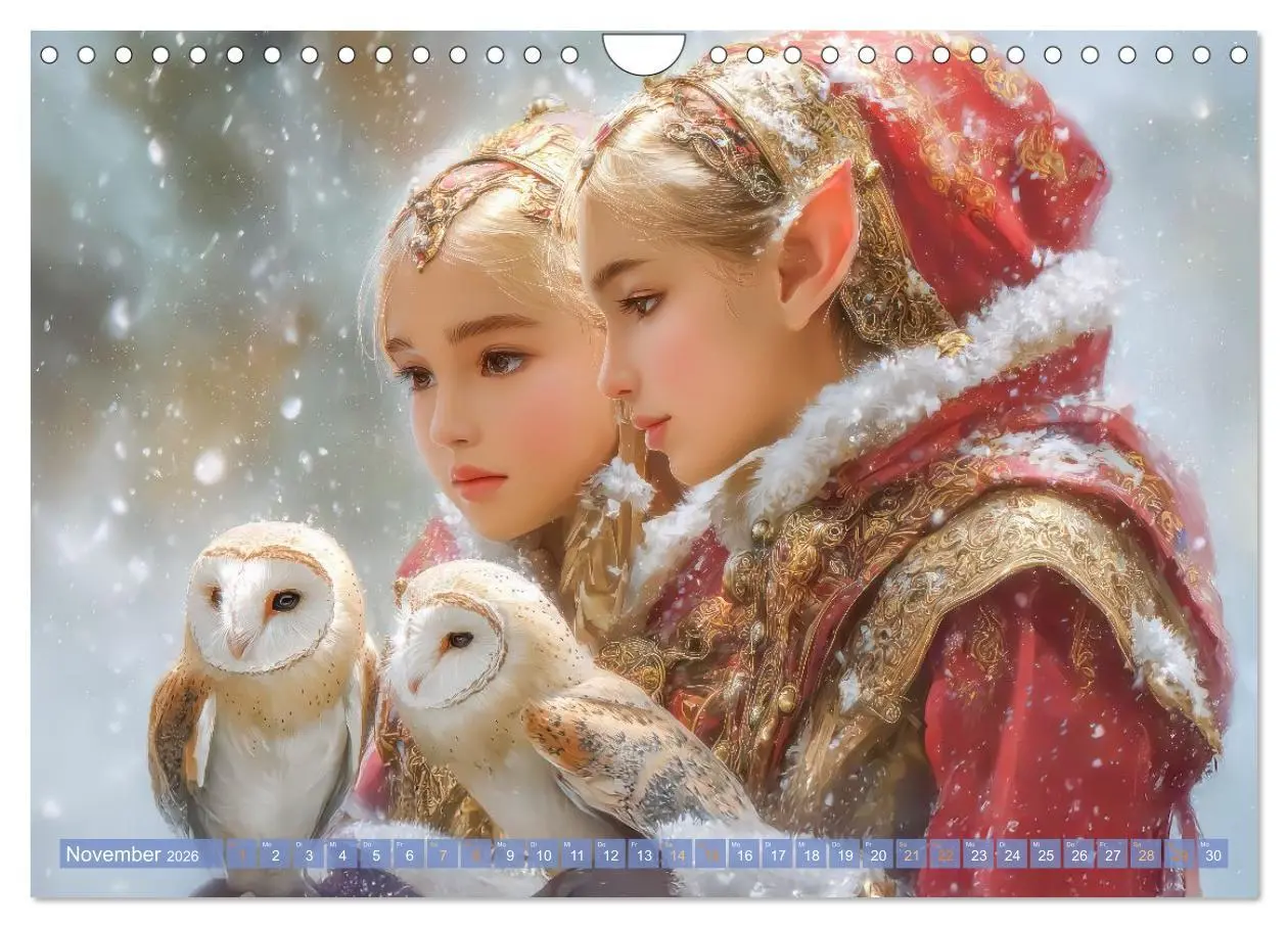 Bild: 9783516584189 | Elfenkinder - Zauberhaft lichtvolle Wesen (Wandkalender 2026 DIN A4...