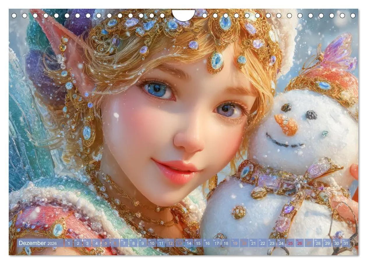 Bild: 9783516584189 | Elfenkinder - Zauberhaft lichtvolle Wesen (Wandkalender 2026 DIN A4...