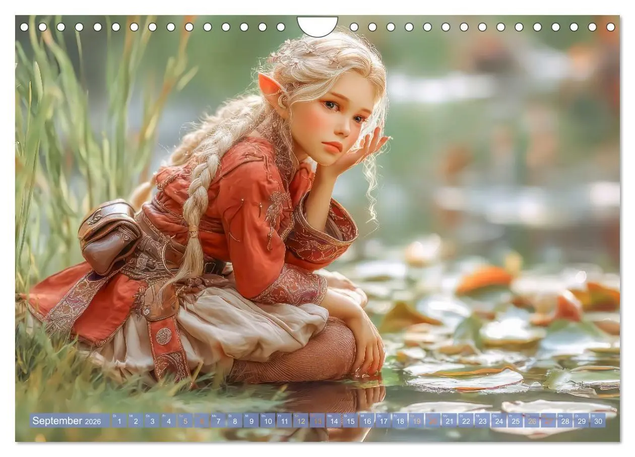 Bild: 9783516584189 | Elfenkinder - Zauberhaft lichtvolle Wesen (Wandkalender 2026 DIN A4...
