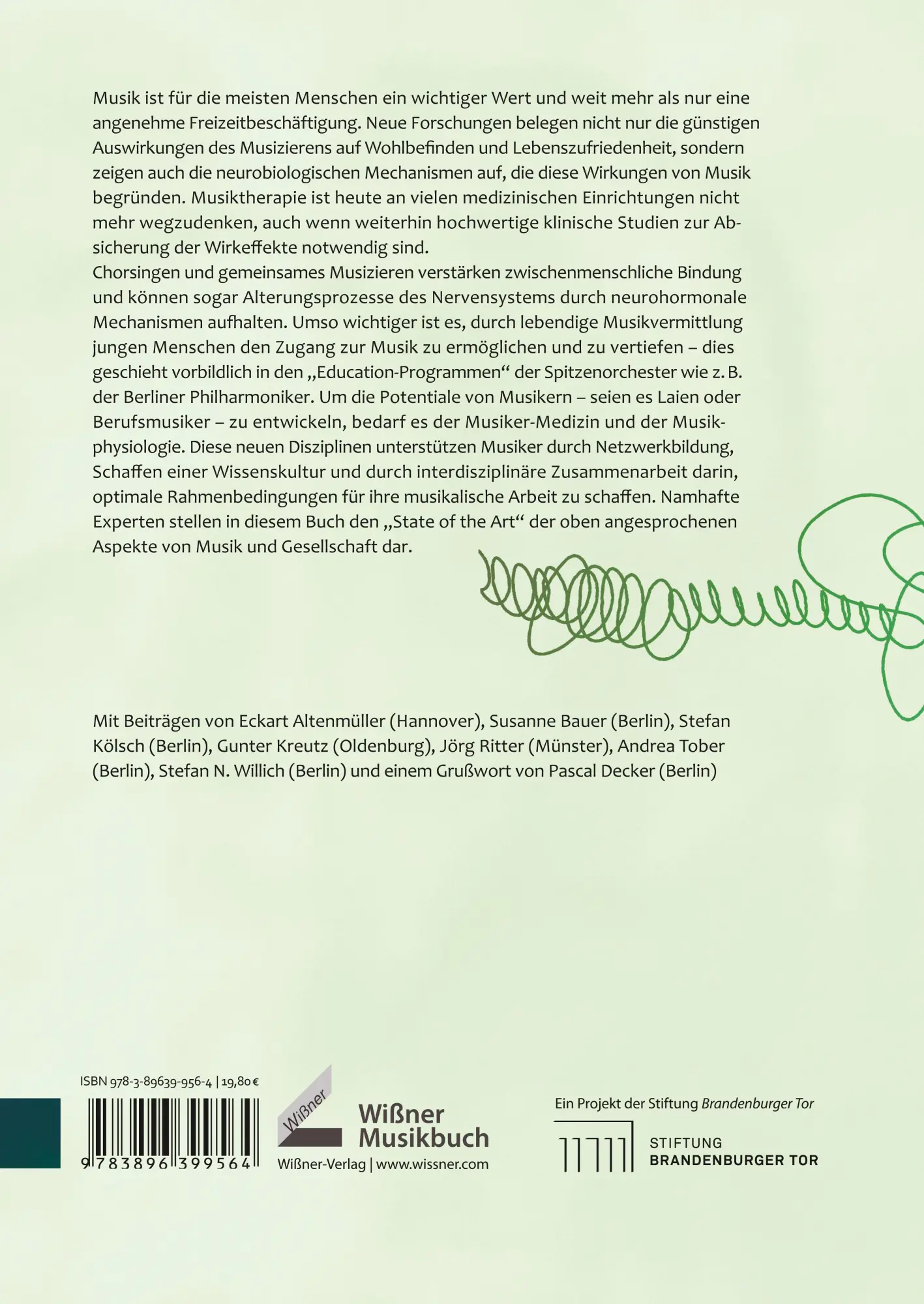 Rückseite: 9783990944189 | Klang, Körper und Gesundheit | Eckart Altenmüller (u. a.) | Buch