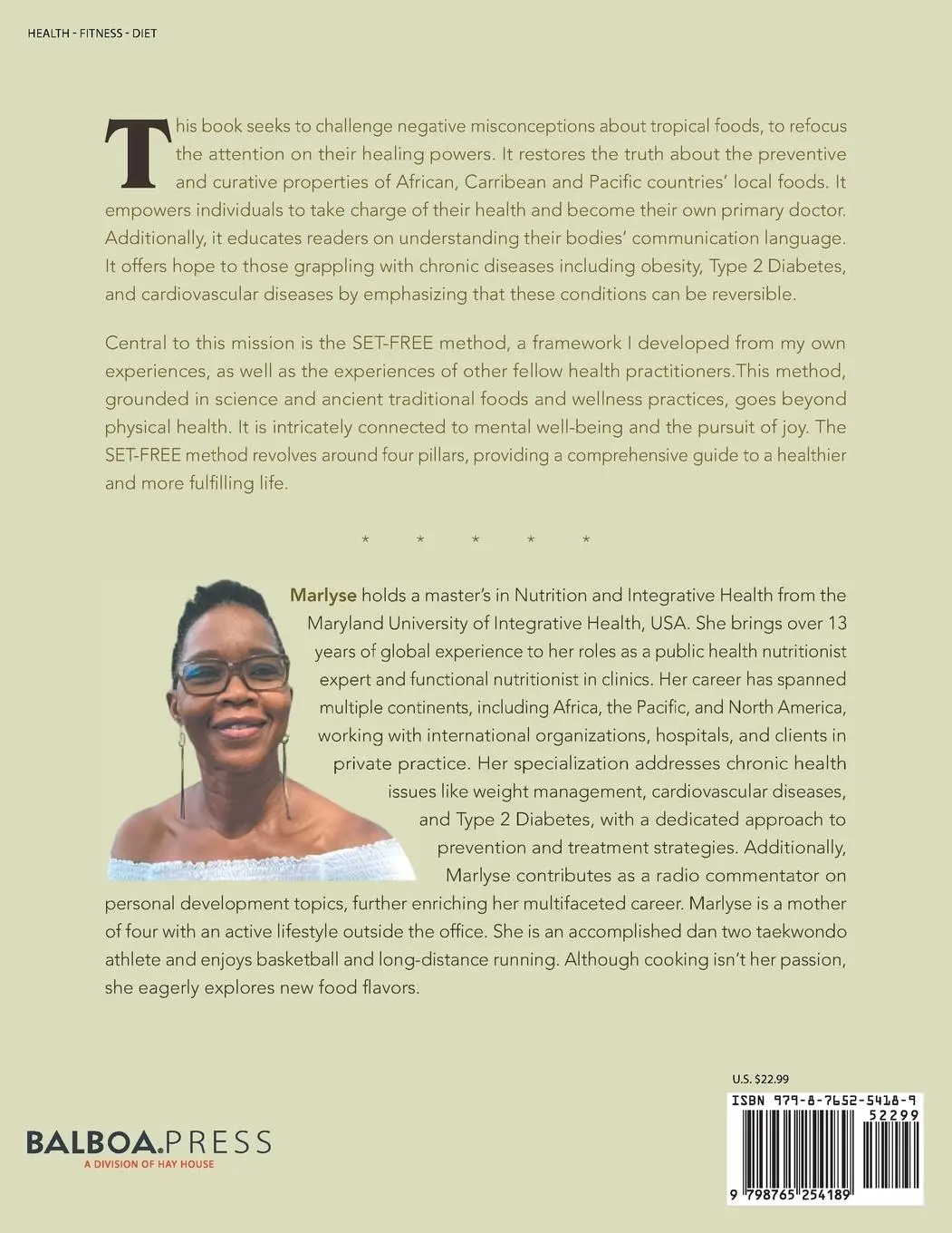 Rückseite: 9798765254189 | EAT TROPICAL TO HEAL | Marlyse L. K. Assonken-Sobtafo | Taschenbuch