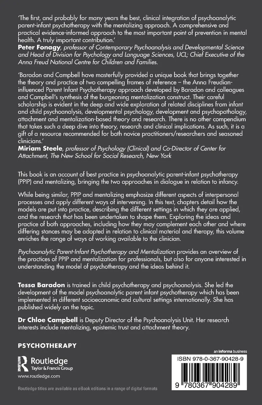 Rückseite: 9780367904289 | Psychoanalytic Parent-Infant Psychotherapy and Mentalization | Buch