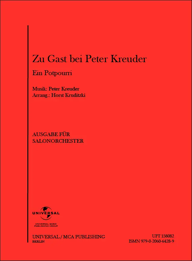 Cover: 9790206064289 | Zu Gast bei Peter Kreuder | Peter Kreuder | Stimmensatz | UFT