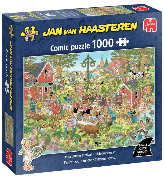 Cover: 8721017604389 | Jan van Haasteren - Mittsommerfestival (1000 Teile) | Puzzle | 2022