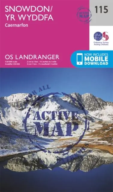 Cover: 9780319474389 | Snowdon &amp; Caernarfon | Ordnance Survey | (Land-)Karte | Englisch