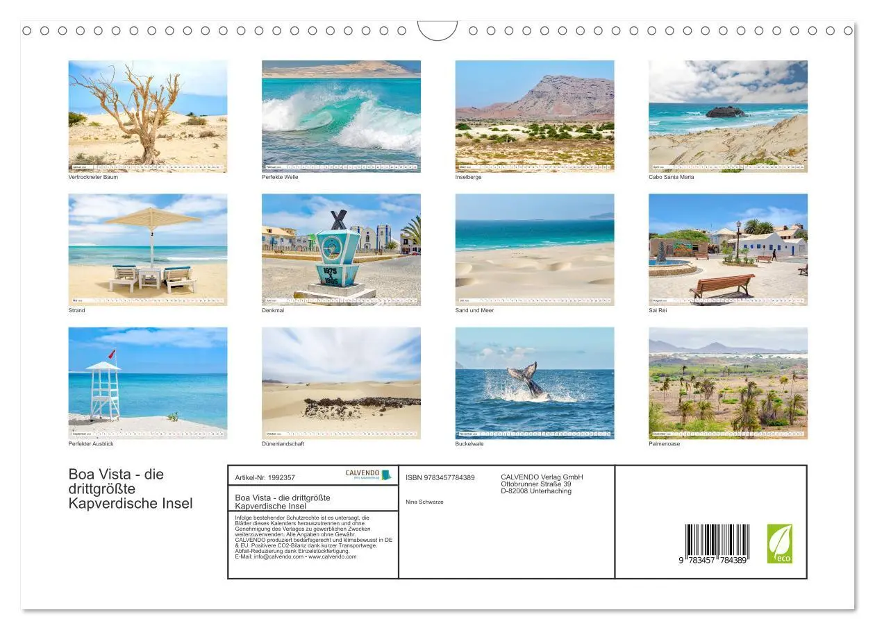 Bild: 9783457784389 | Boa Vista - die drittgrößte Kapverdische Insel (Wandkalender 2026...